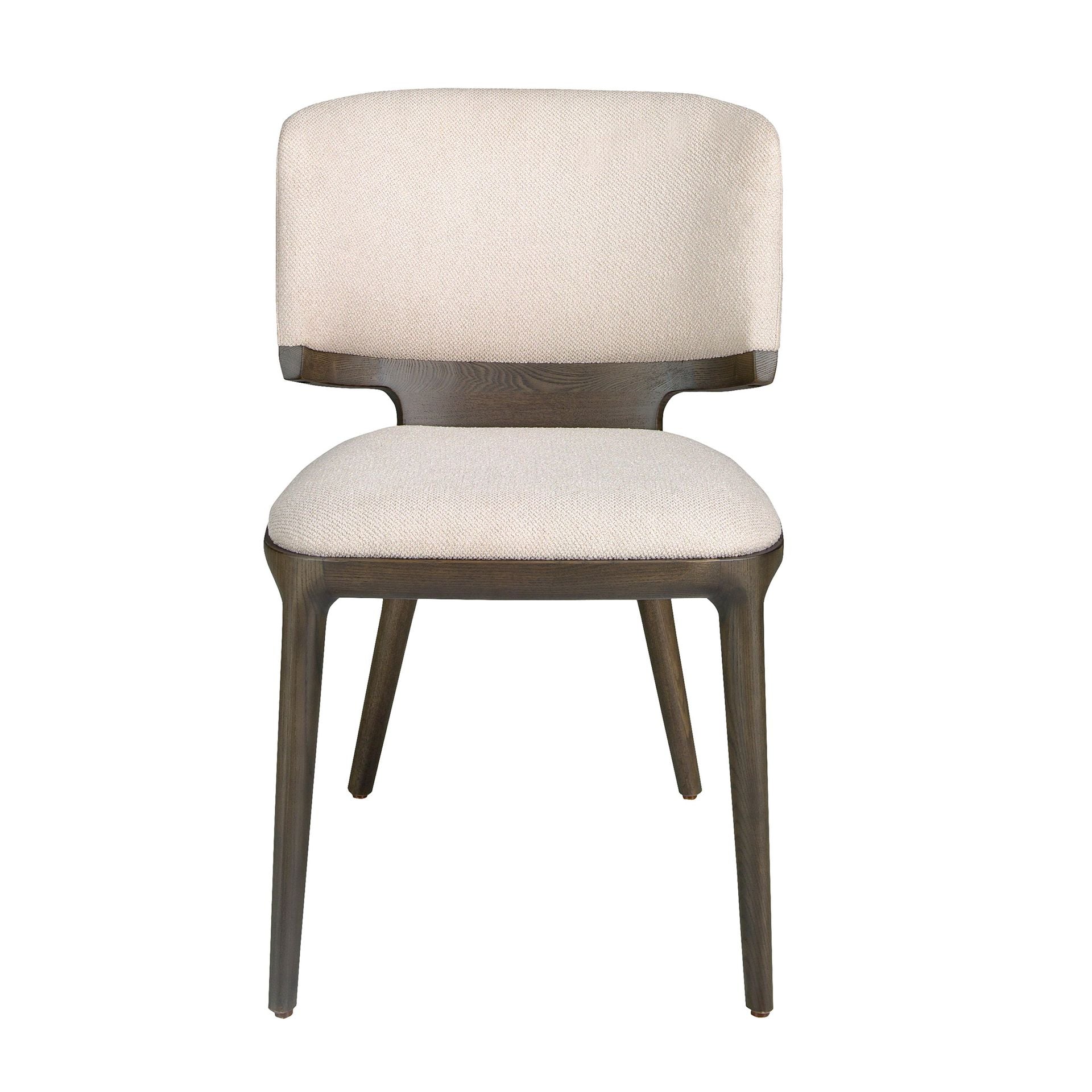 Sedia in tessuto grigio chiaro