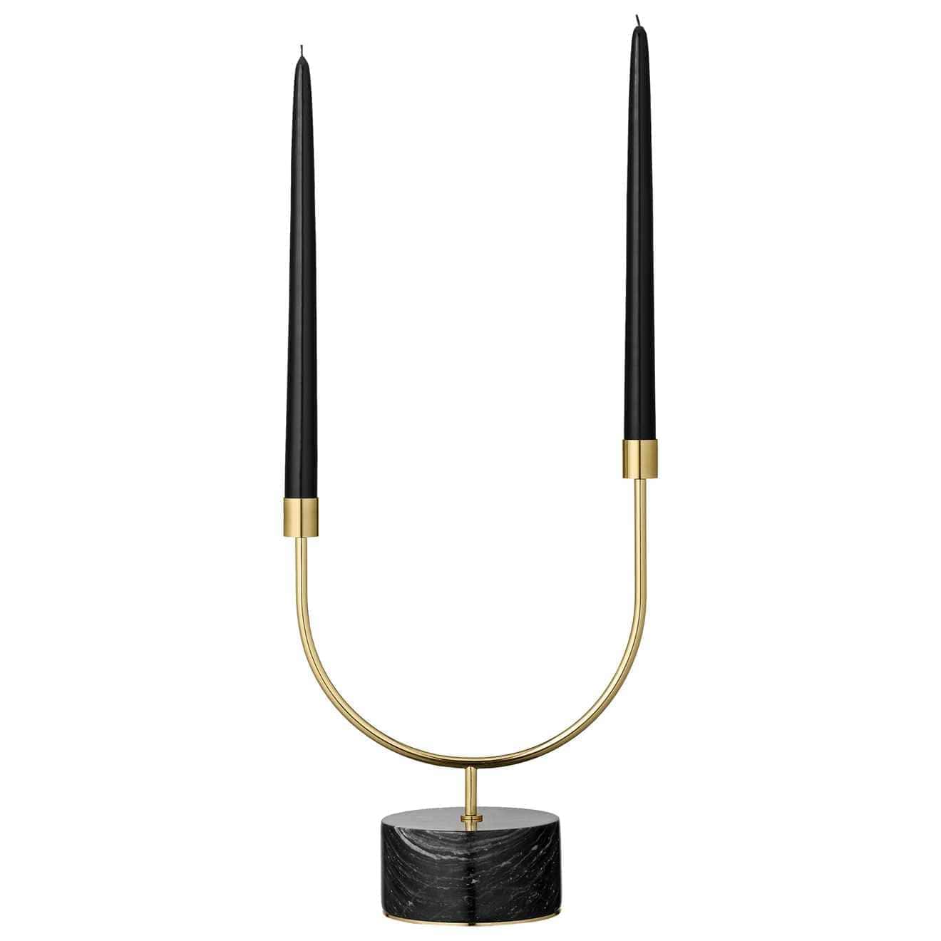 500439000081_GRASIL candle holder_black & gold_BLACK_candle
