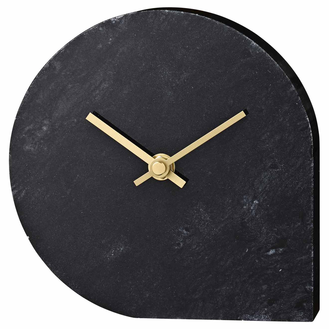 500780050081_STILLA marble clock_black