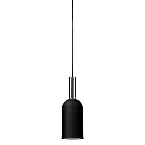 Lampada cilindrica LUCEO - Nero/Trasparente - AYTM - Ø12xA35 CM