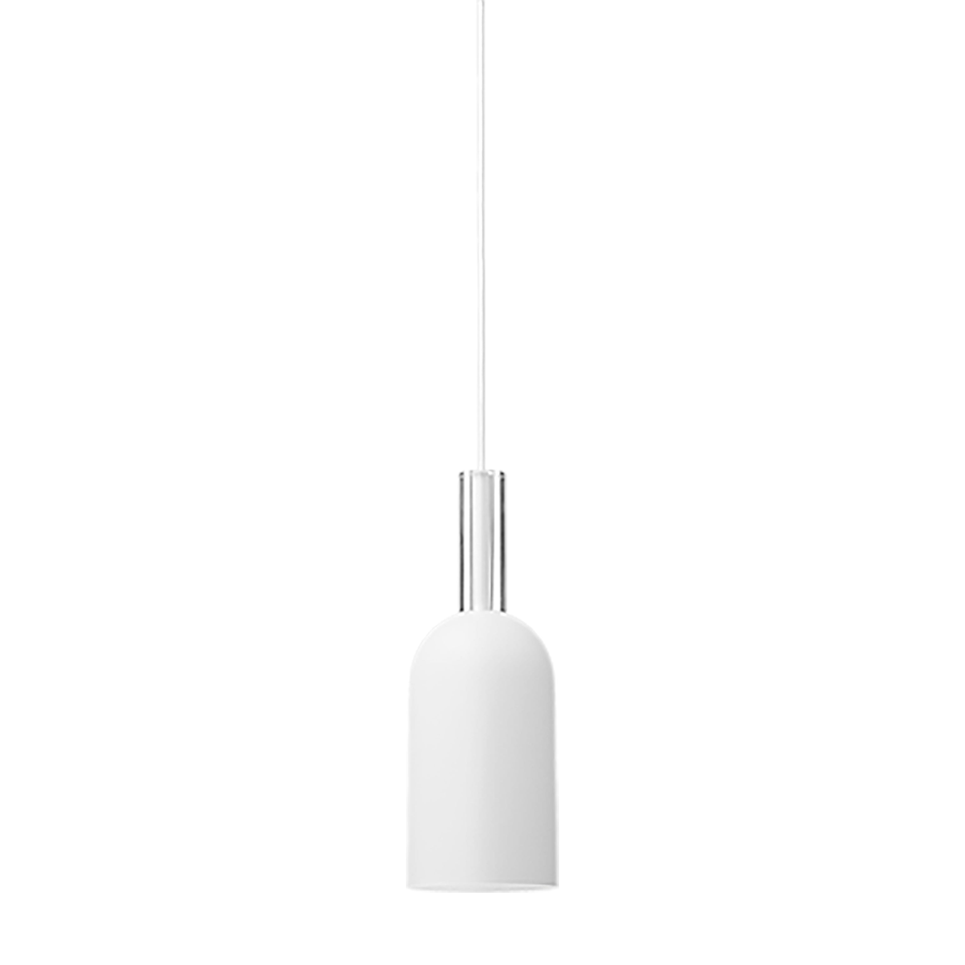 Lampada cilindrica LUCEO - Bianco/Trasparente - AYTM - Ø12xA35 CM