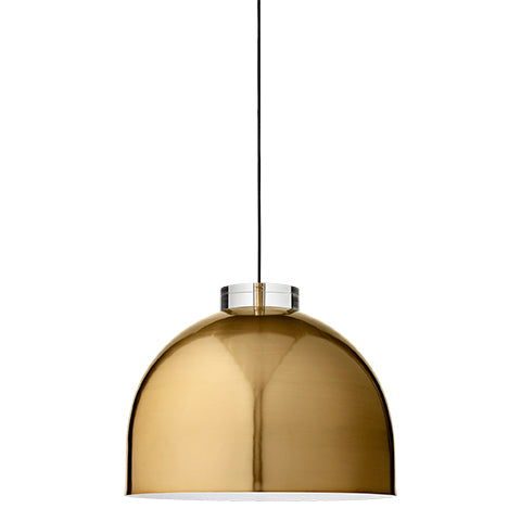 Lampada rotonda LUCEO - Oro/Trasparente - AYTM - Ø45xA36 CM