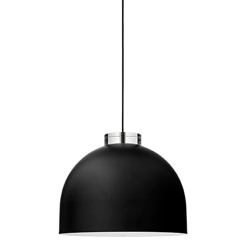 Lampada rotonda LUCEO - Nero/Trasparente - AYTM - Ø45xA36 CM