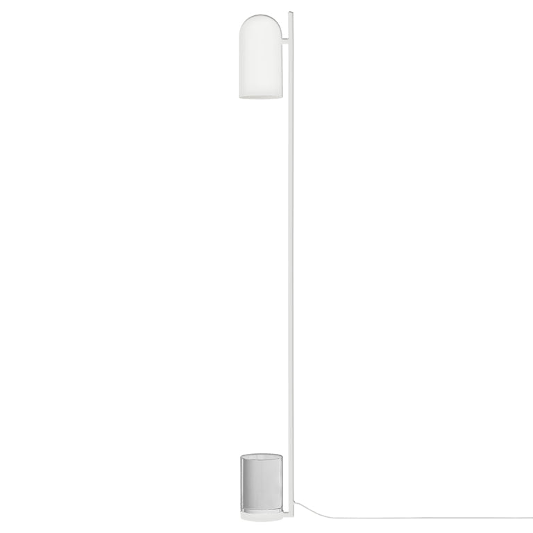 Lampada da terra LUCEO - Bianco/Trasparente - AYTM - Ø12 x A140 CM