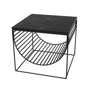 SINO tavolo/portariviste - Nero/Nero - AYTM -  L50xP50xA44,3 CM