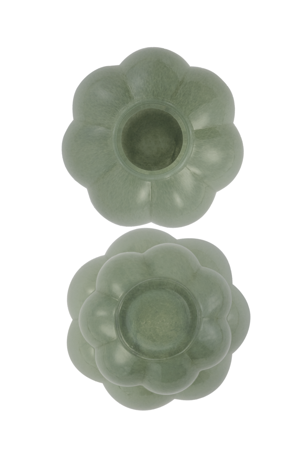 Vaso in vetro UVA - Verde pastello - AYTM - Ø26xA28 CM
