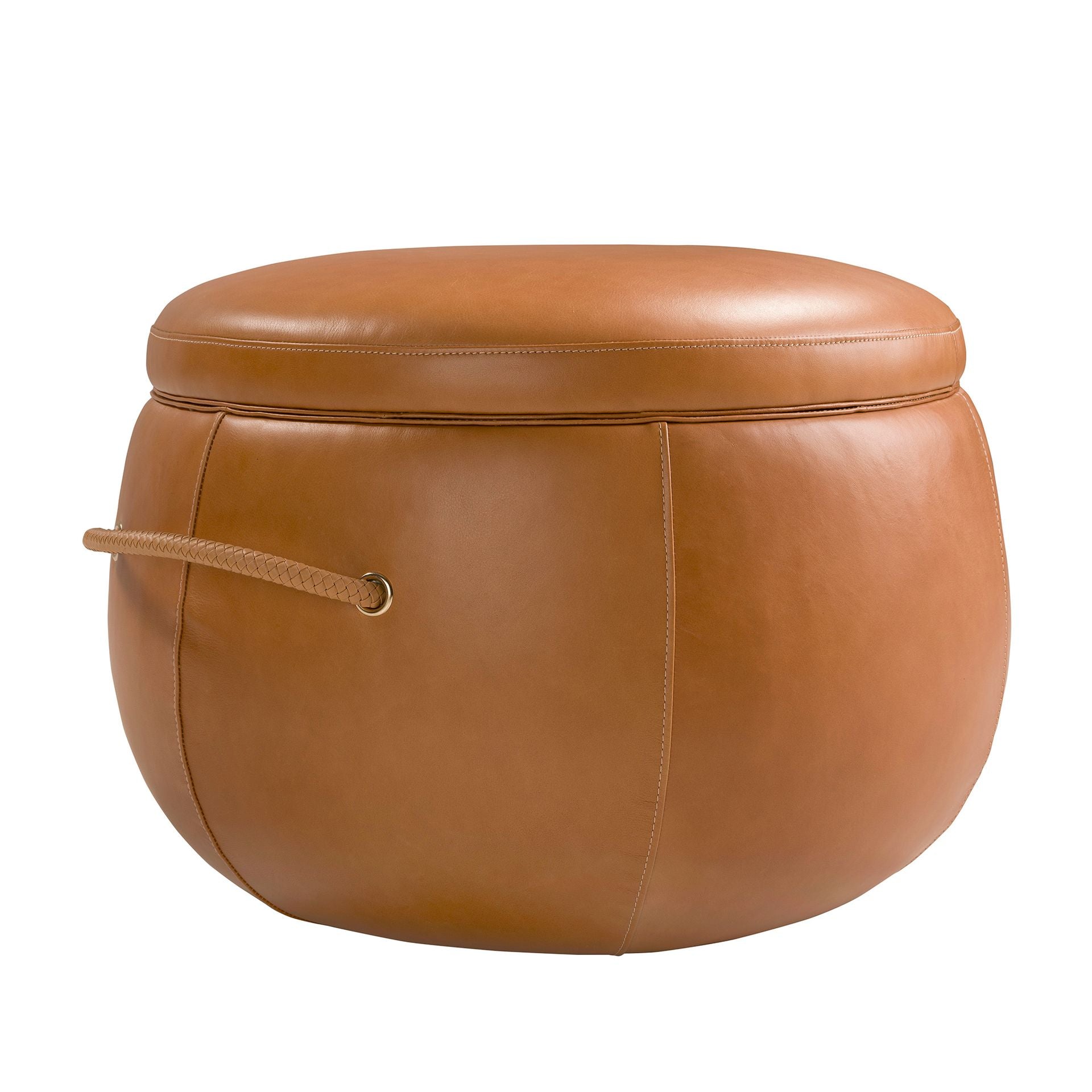 Pouf in pelle di cammello