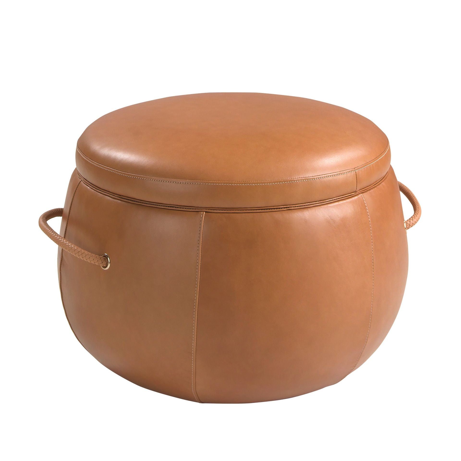 Pouf in pelle di cammello