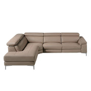 Divano relax chaise longue destro in pelle visone