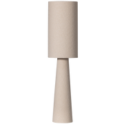 Lampada da tavolo loft metallo/bouclé naturale 90xø22cm