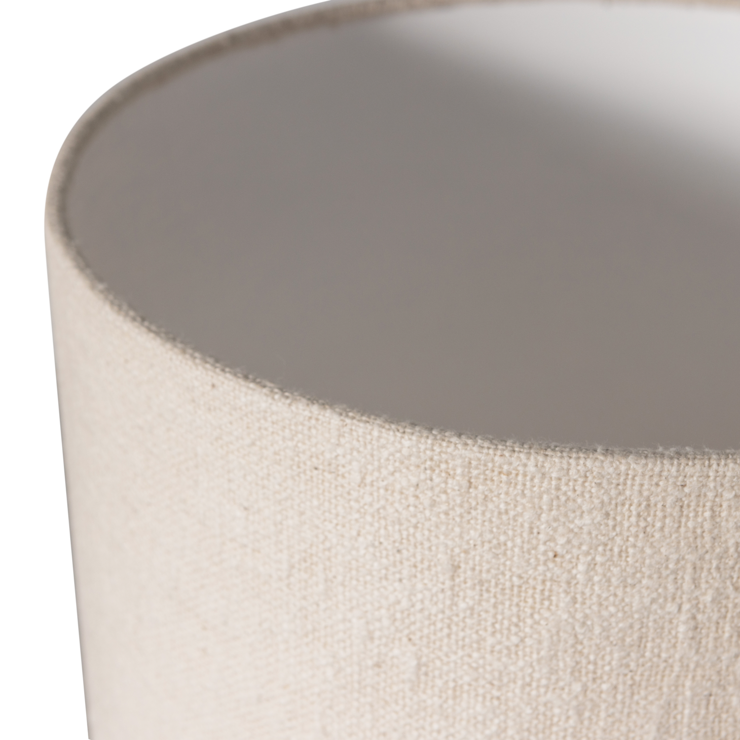 Lampada da tavolo loft metallo/bouclé naturale 90xø22cm