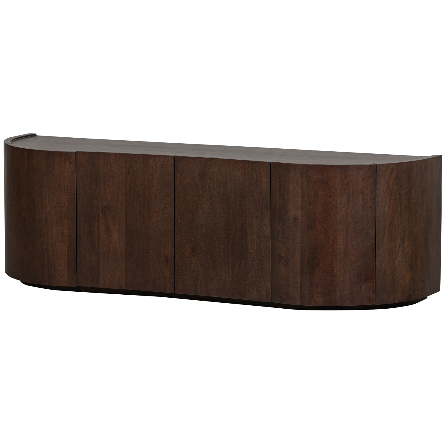 Sense credenza 4 ante in legno di mango noce