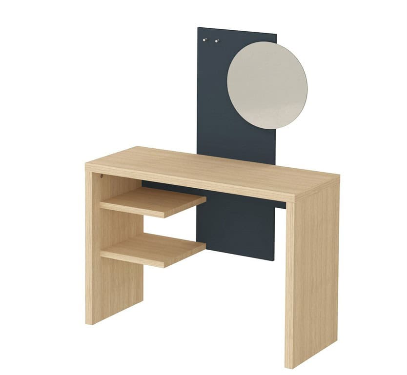 9000.980015 Hugo Vanity Light Oak Melamine and Anthracite (2)