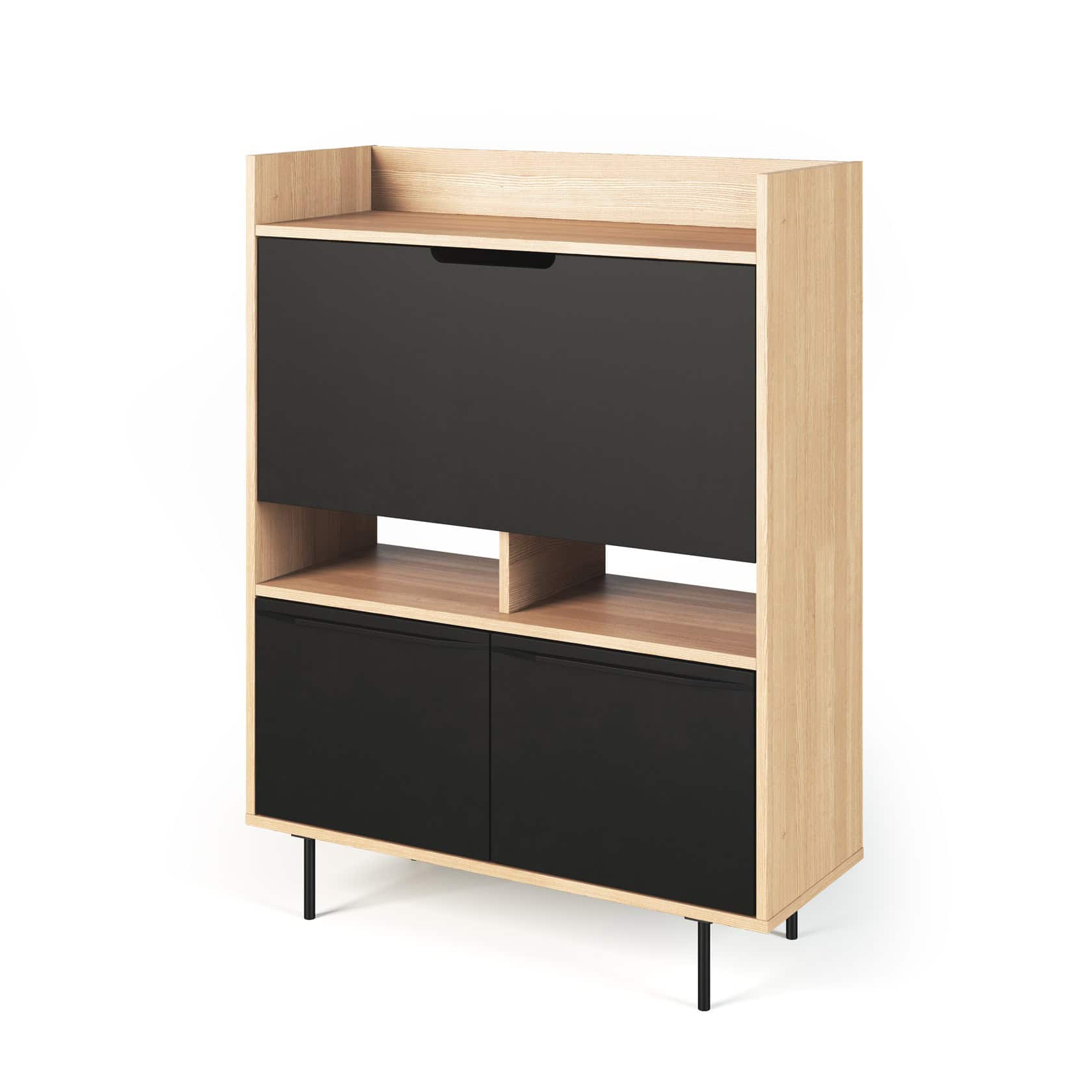 9500.053276 Lime Work Station Pure Black and Oak (2)