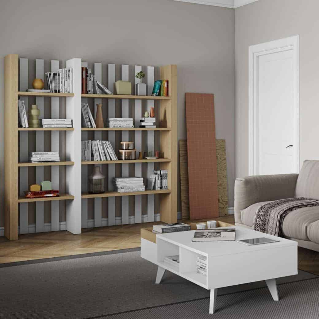 9500.321566 bounce_bookcase-plato-oak-pure_whire-render