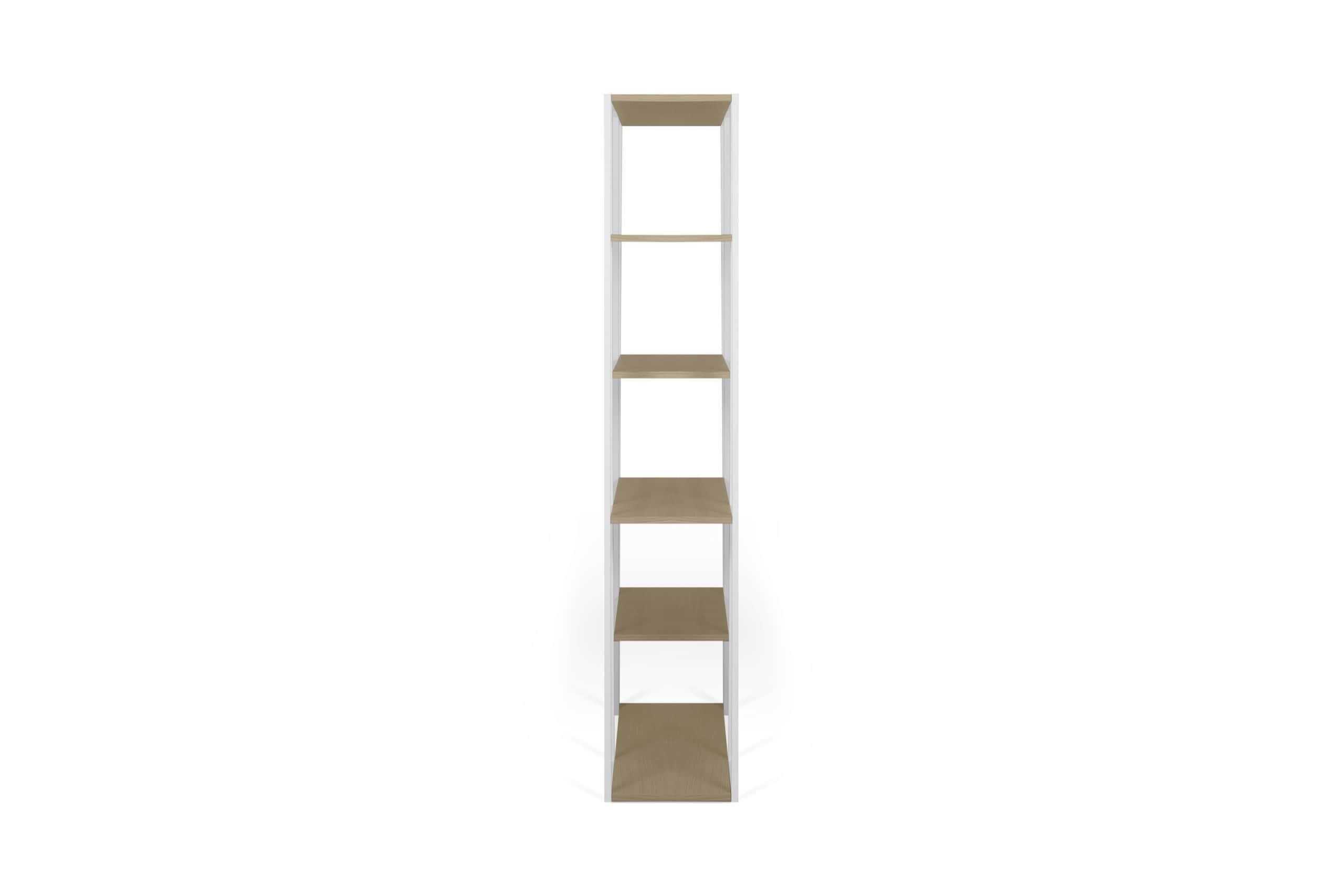 9500.322334 Albi Bookcase Light Oak White Steel (5)