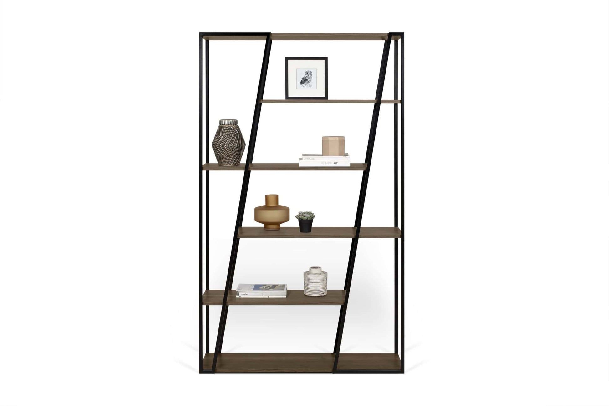 9500.322426 Albi Bookcase Walnut Black Steel (3)
