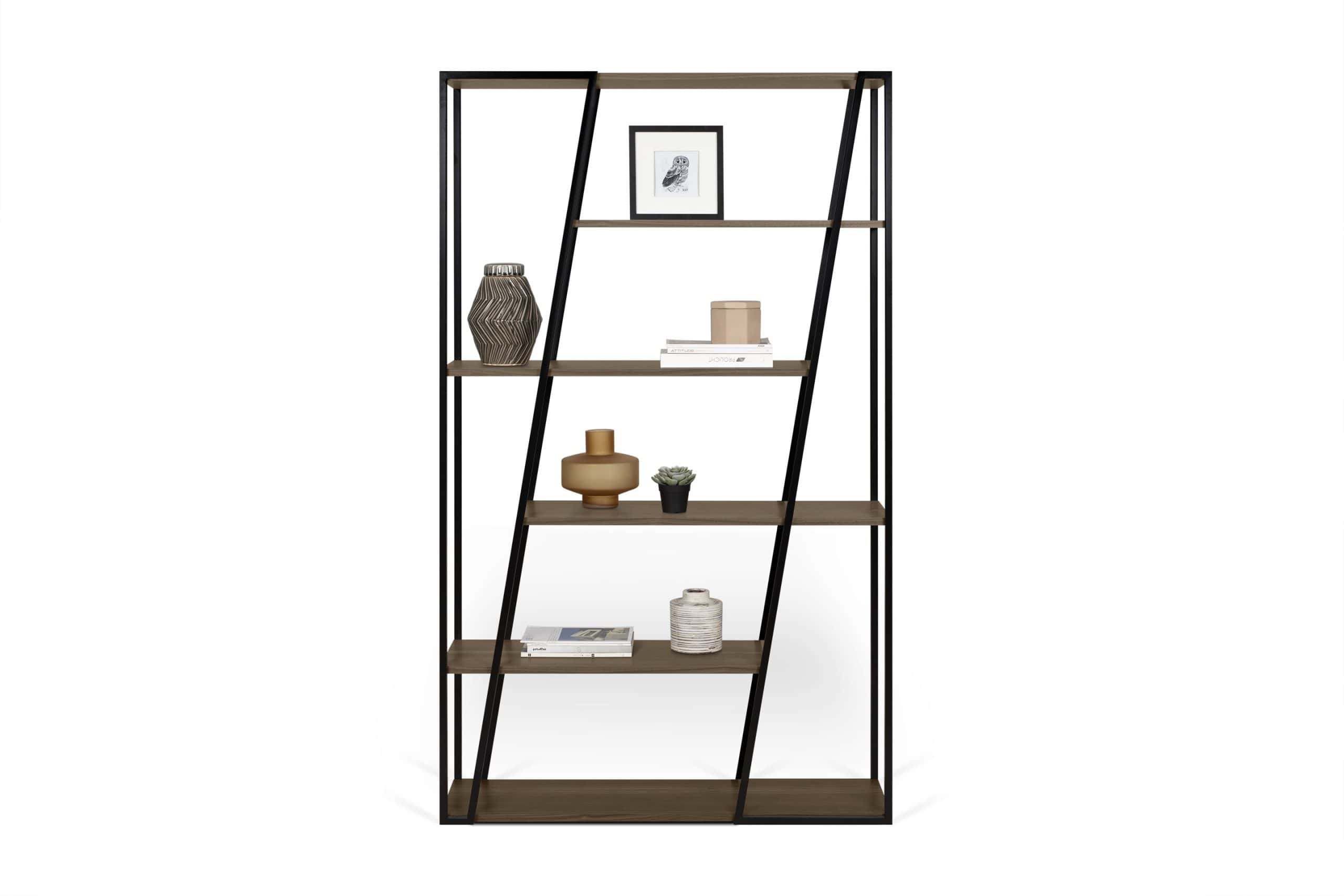 9500.322426 Albi Bookcase Walnut Black Steel (3)