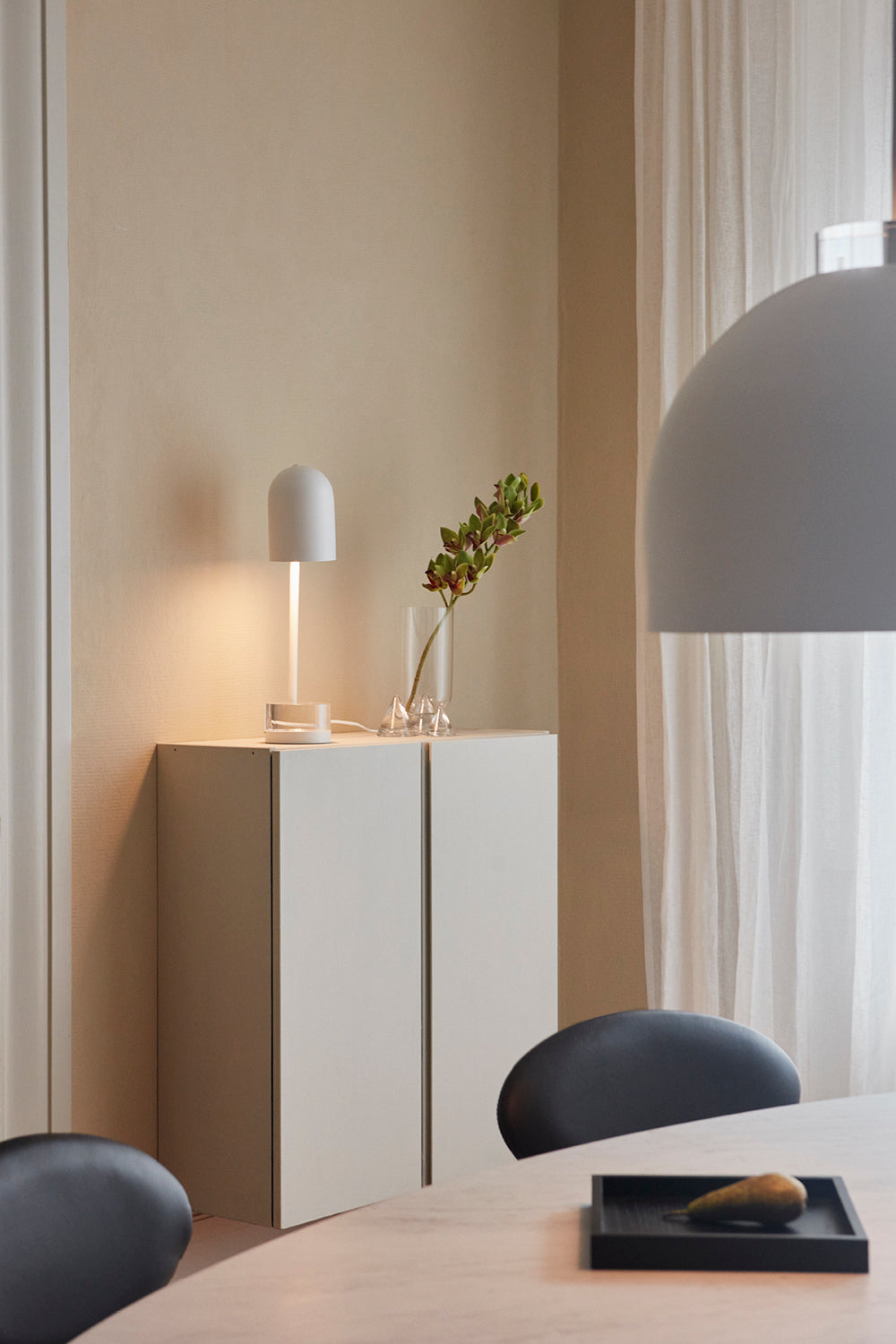 LUCEO lampada da tavolo - Bianco/Trasparente - AYTM - Ø12xA50 CM