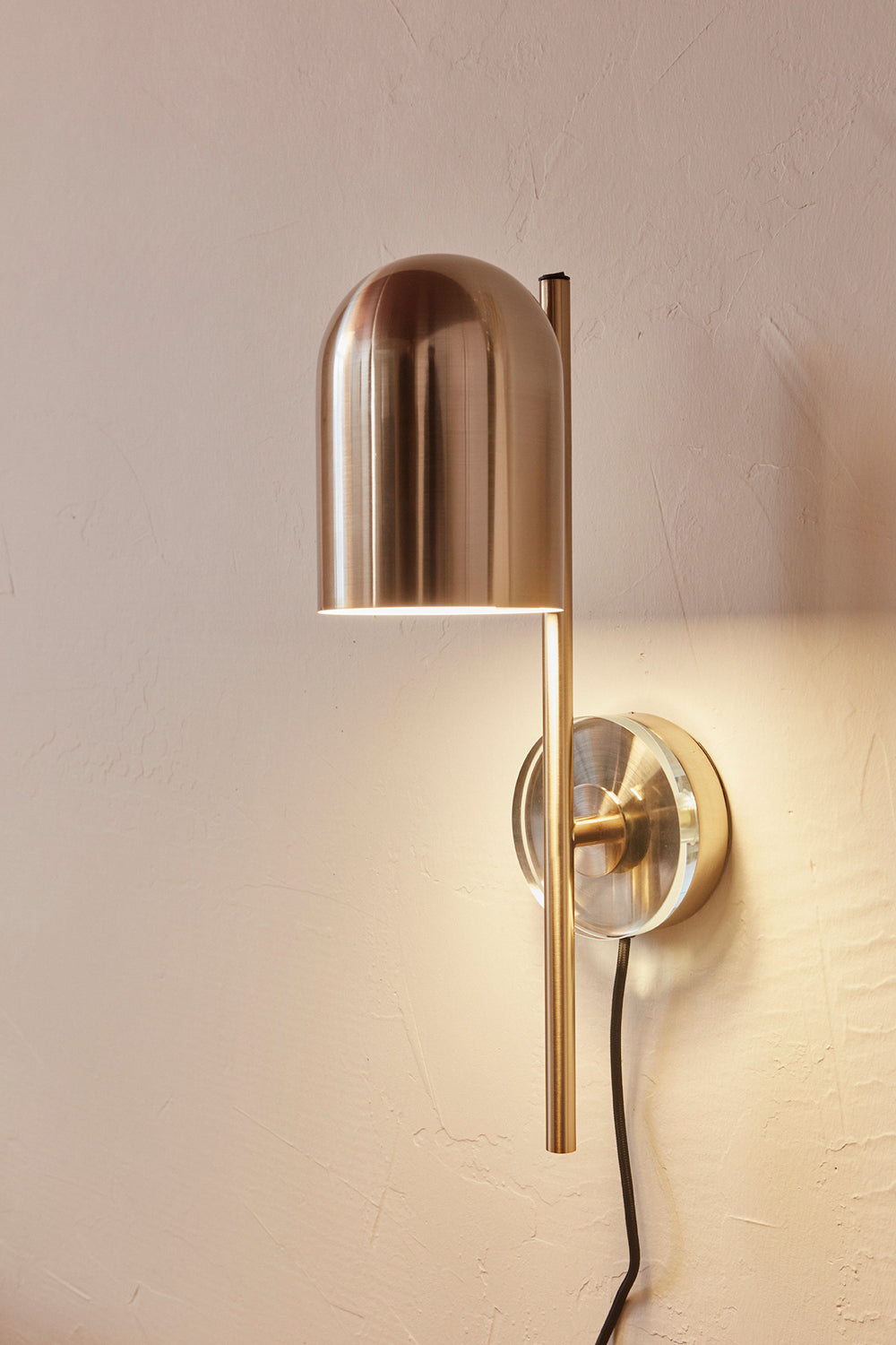 LUCEO lampada da parete - Oro/Trasparente - AYTM - Ø12xA45 CM