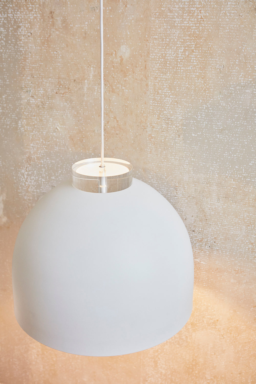 Lampada rotonda LUCEO - Bianco/Trasparente - AYTM - Ø28xA25,5 CM