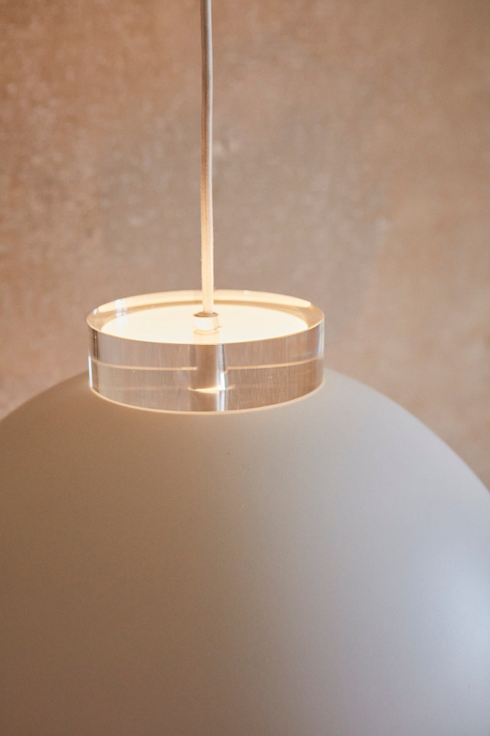 Lampada rotonda LUCEO - Bianco/Trasparente - AYTM - Ø28xA25,5 CM