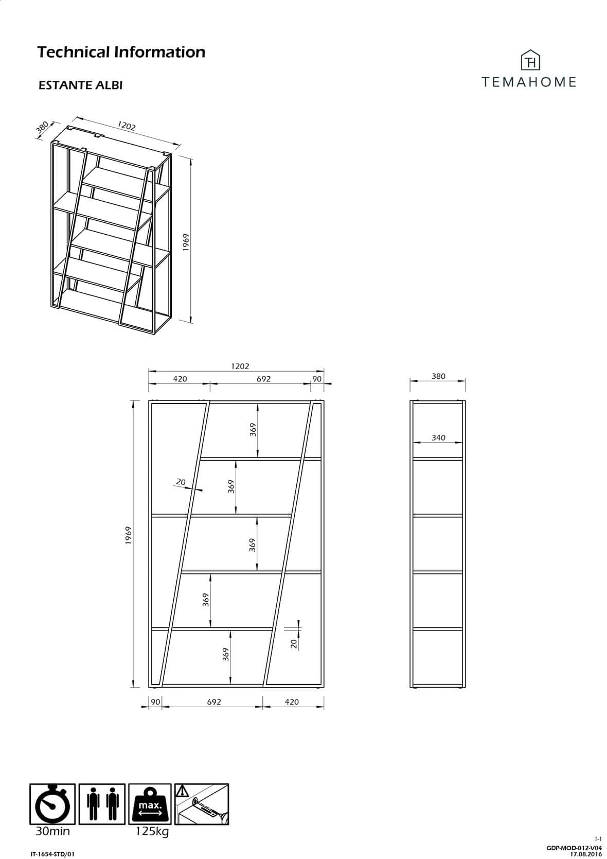 ALBI-BOOKCASE-Technical Information