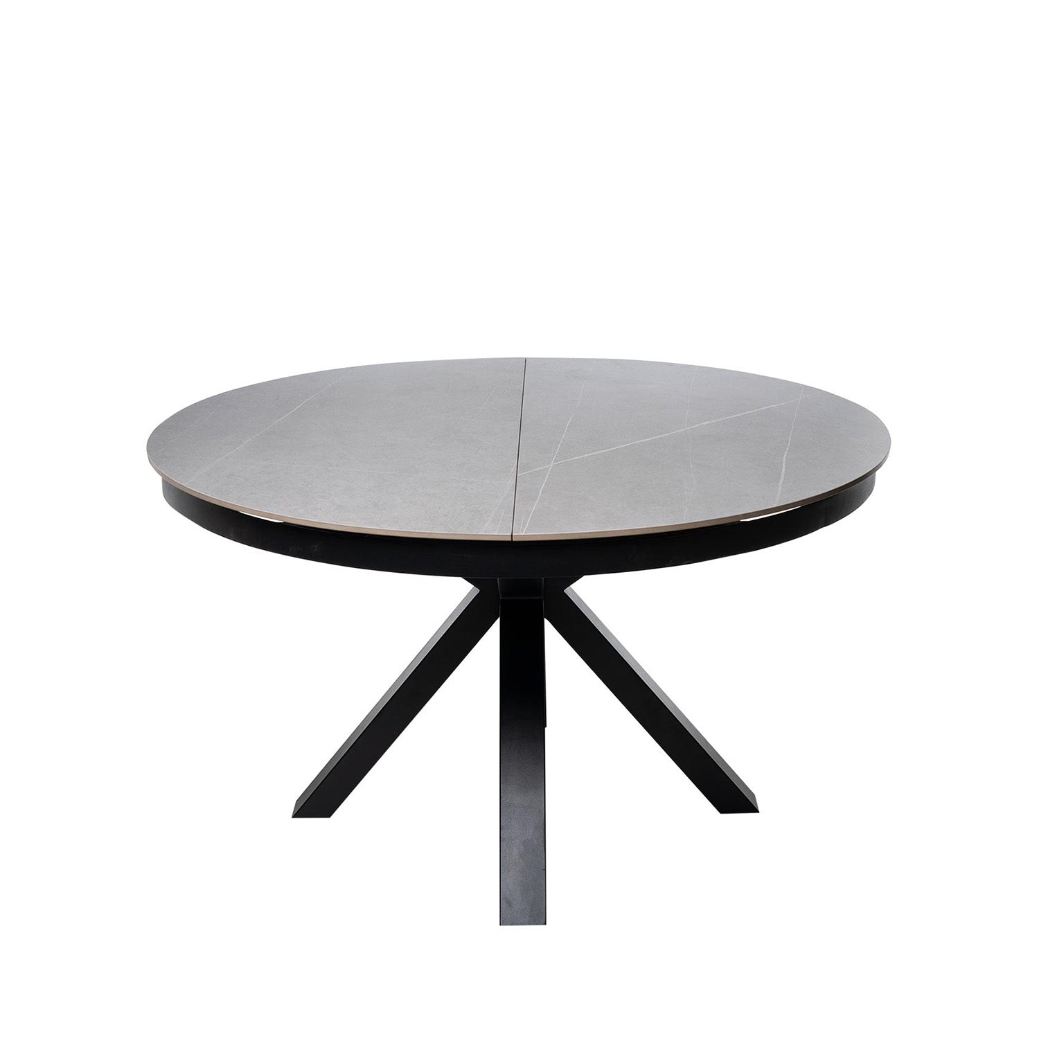 Tavolo zuri 130 rosso. grigio/nero