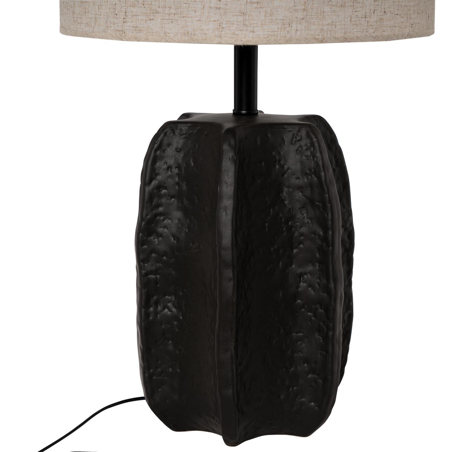 Lampada da tavolo zarra nera