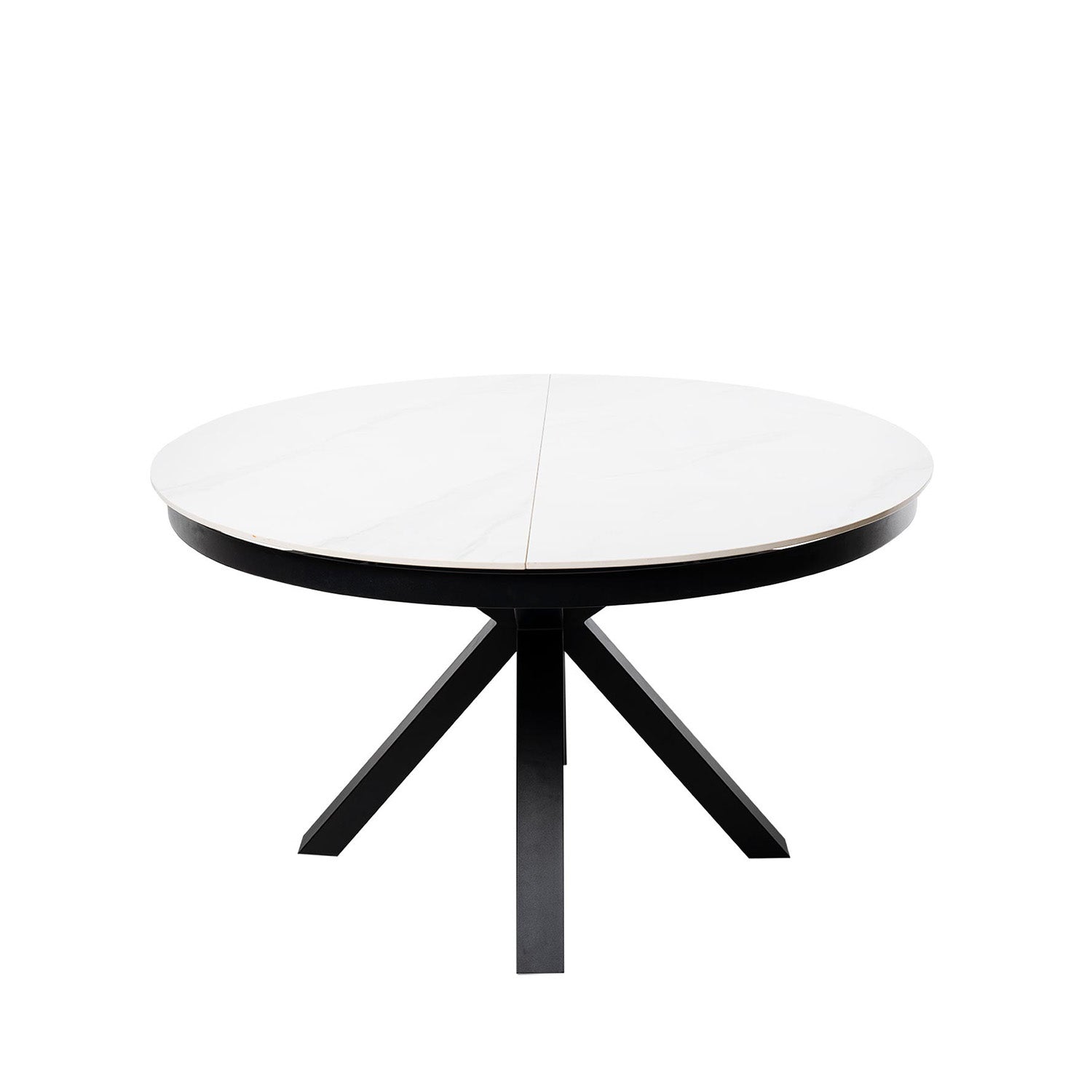 Tavolo zuri 130 rosso. bianco/nero