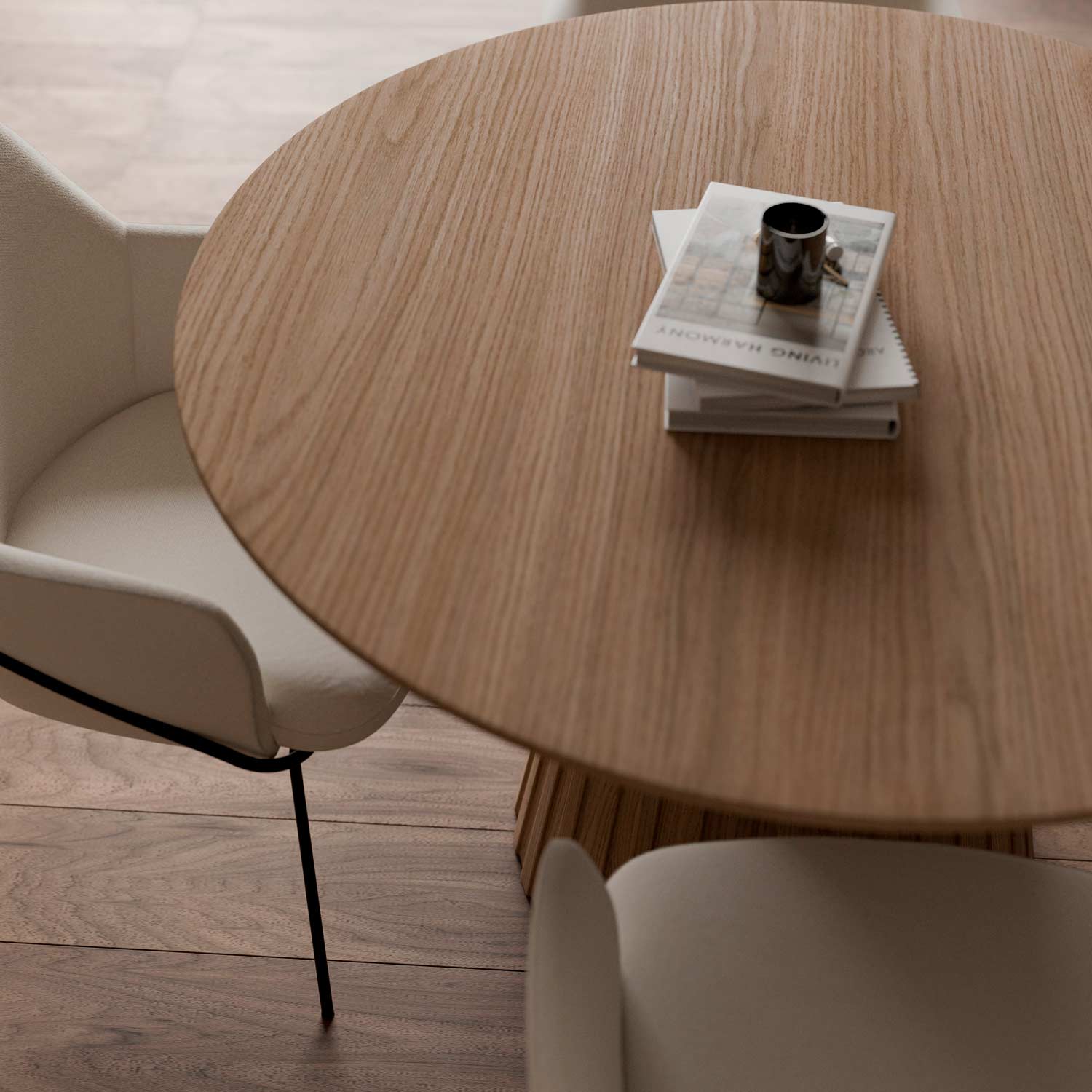 Tavolo fisso in rovere rosso nayla 100
