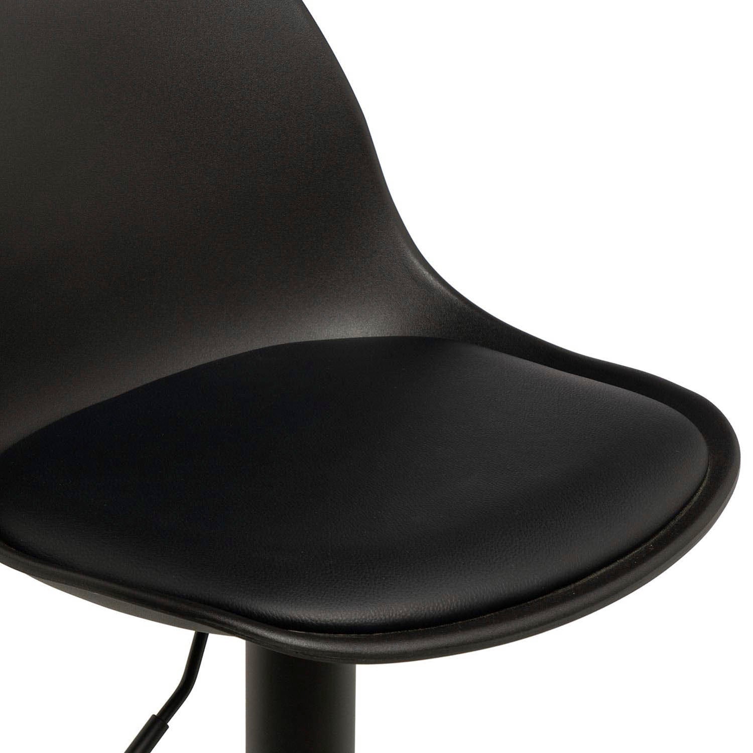 Sgabello sadie nero