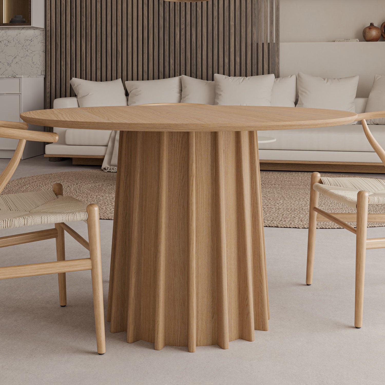 Tavolo fisso in rovere rosso lorenza 120