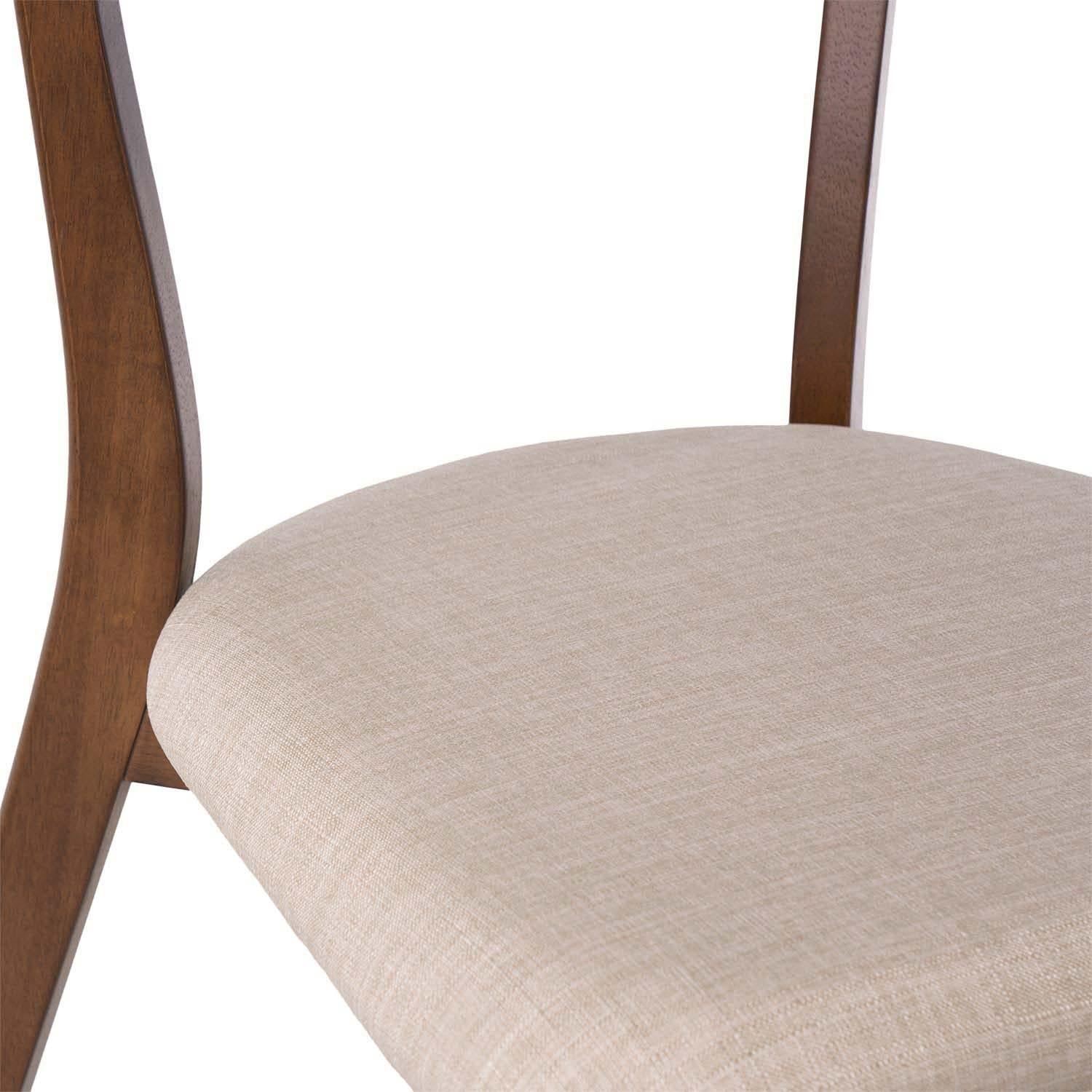 Sedia keira beige noce