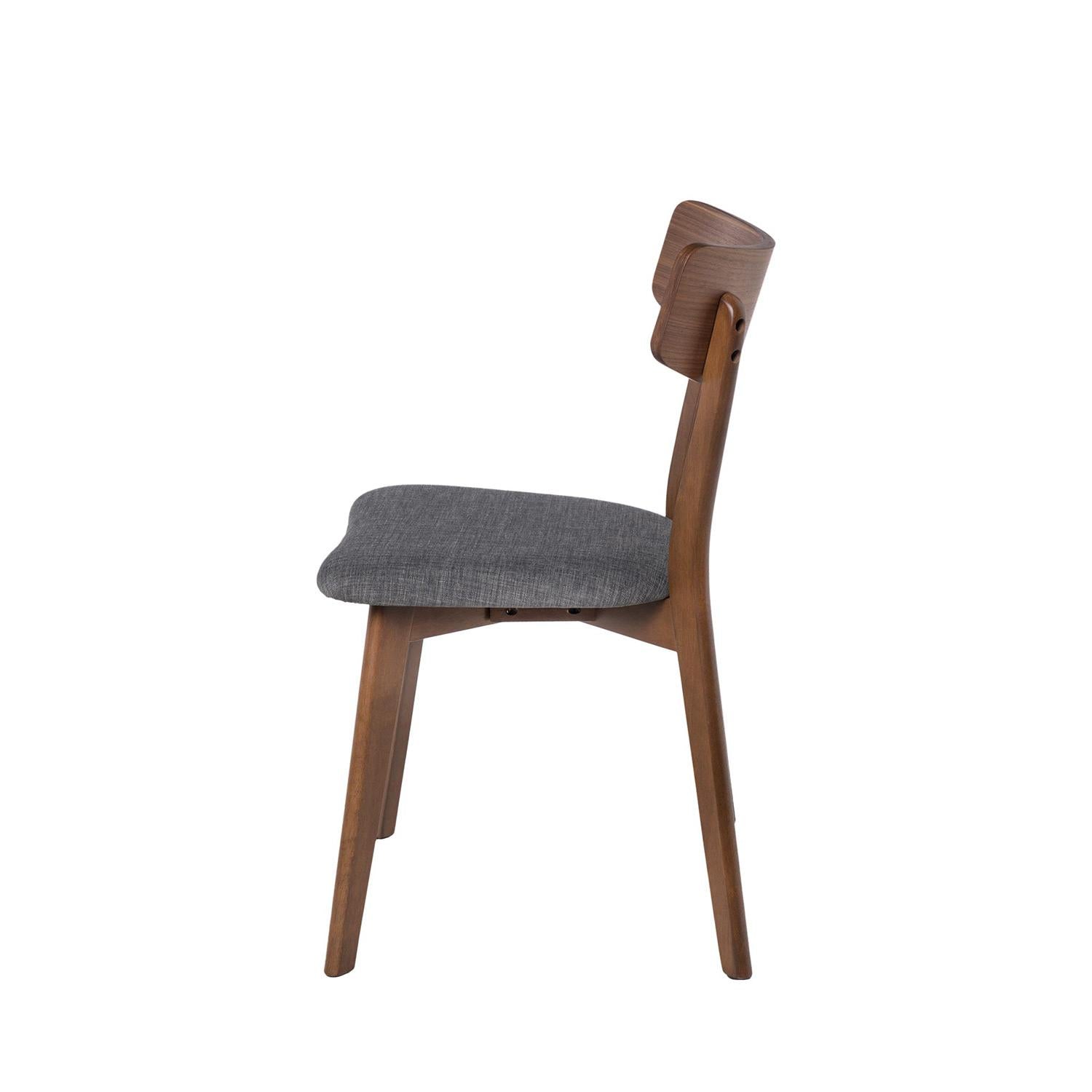 Sedia keira noce grigio scuro