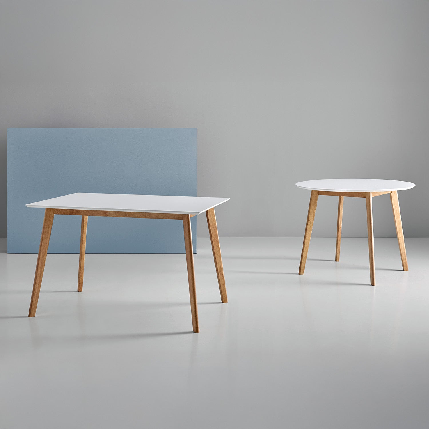 Tavolo fisso alice 120 rovere bianco