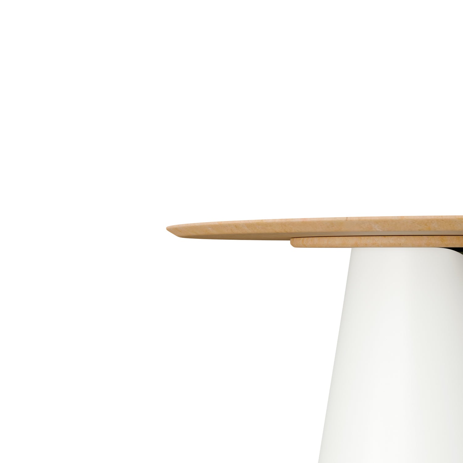 Tavolo fisso rovere/bianco daisy 100 rosso