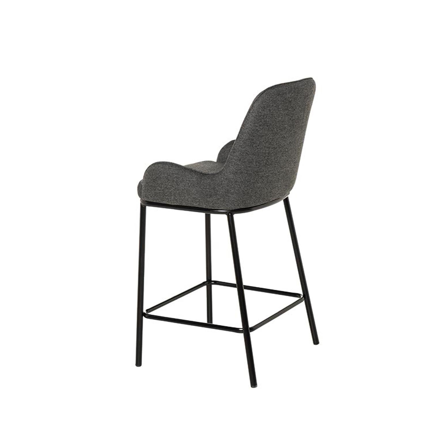 Sgabello milton grigio scuro