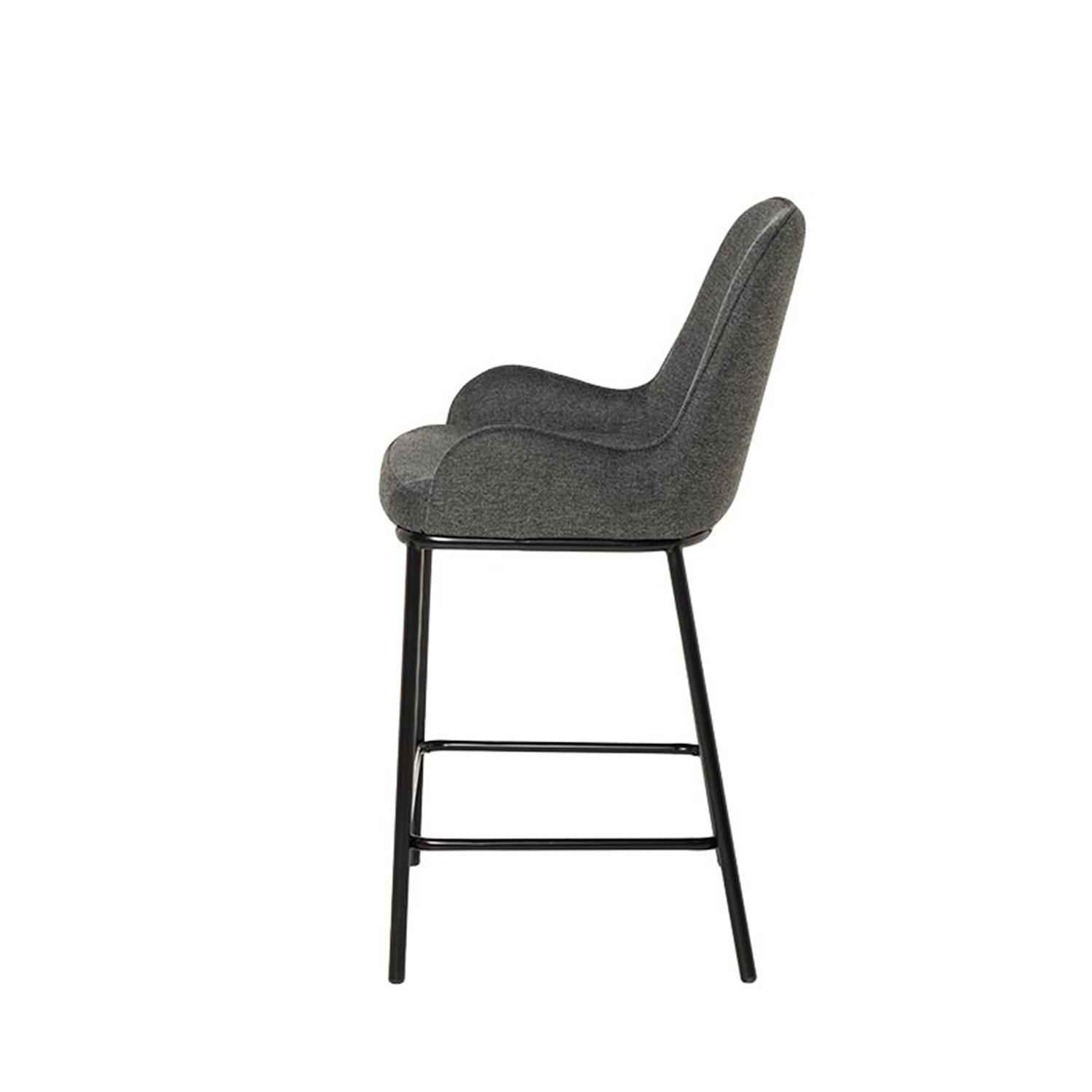 Sgabello milton grigio scuro