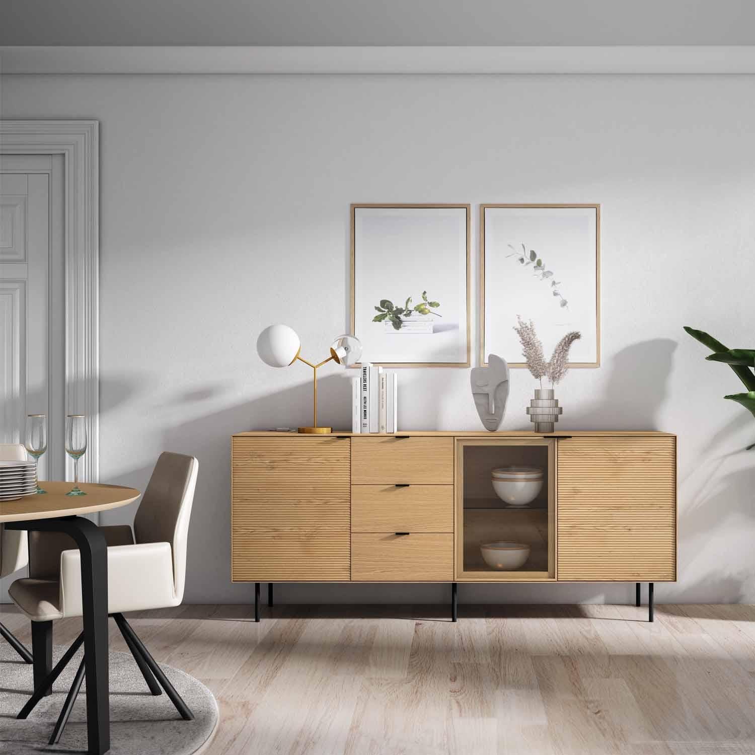 Credenza 200 ptas (mad+crst)+box tulsa