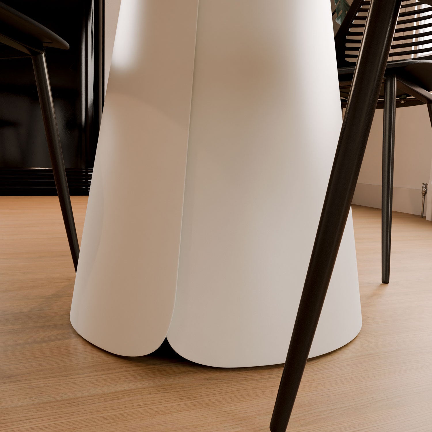 Tavolo fisso rovere/bianco daisy 100 rosso