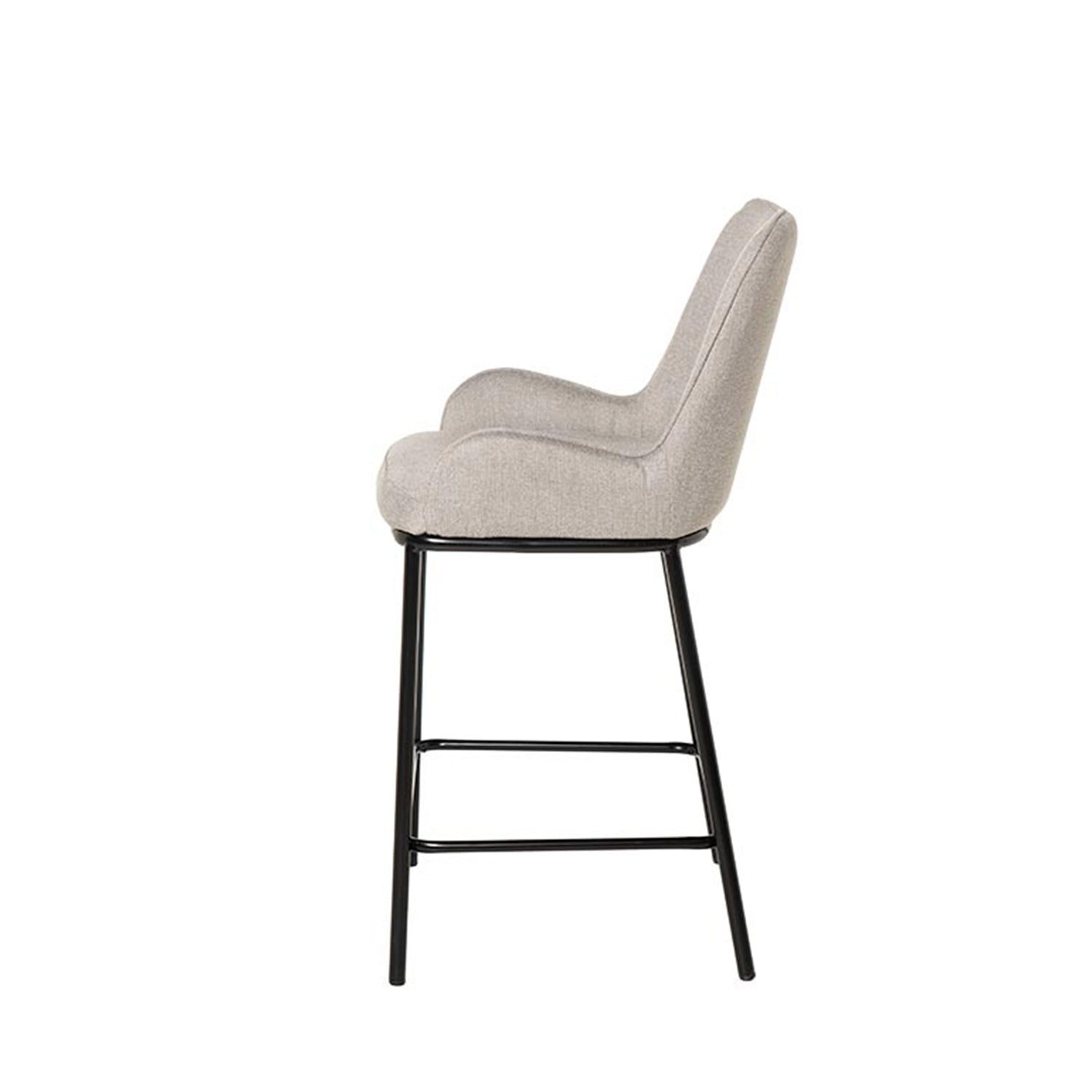 Sgabello milton grigio chiaro