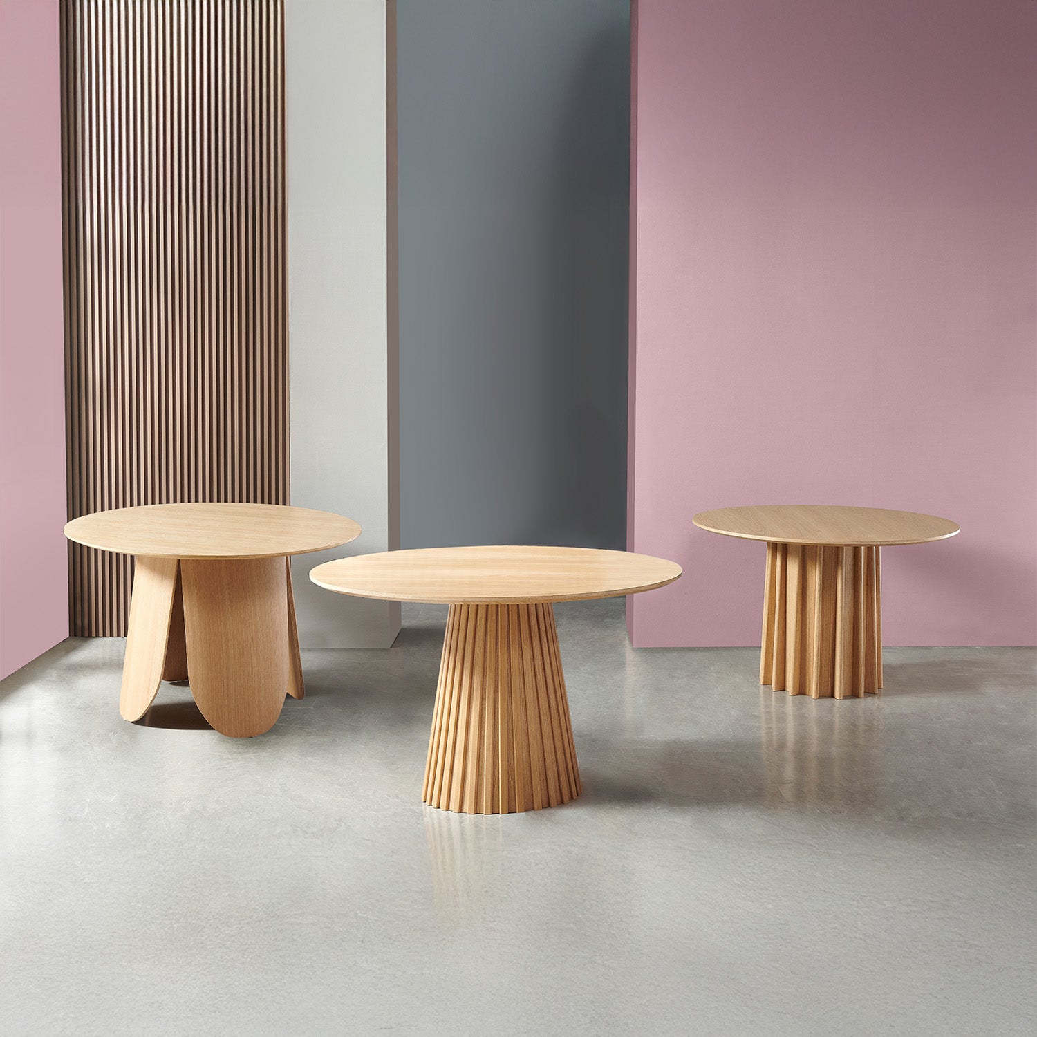 Tavolo fisso in rovere rosso fatima 120