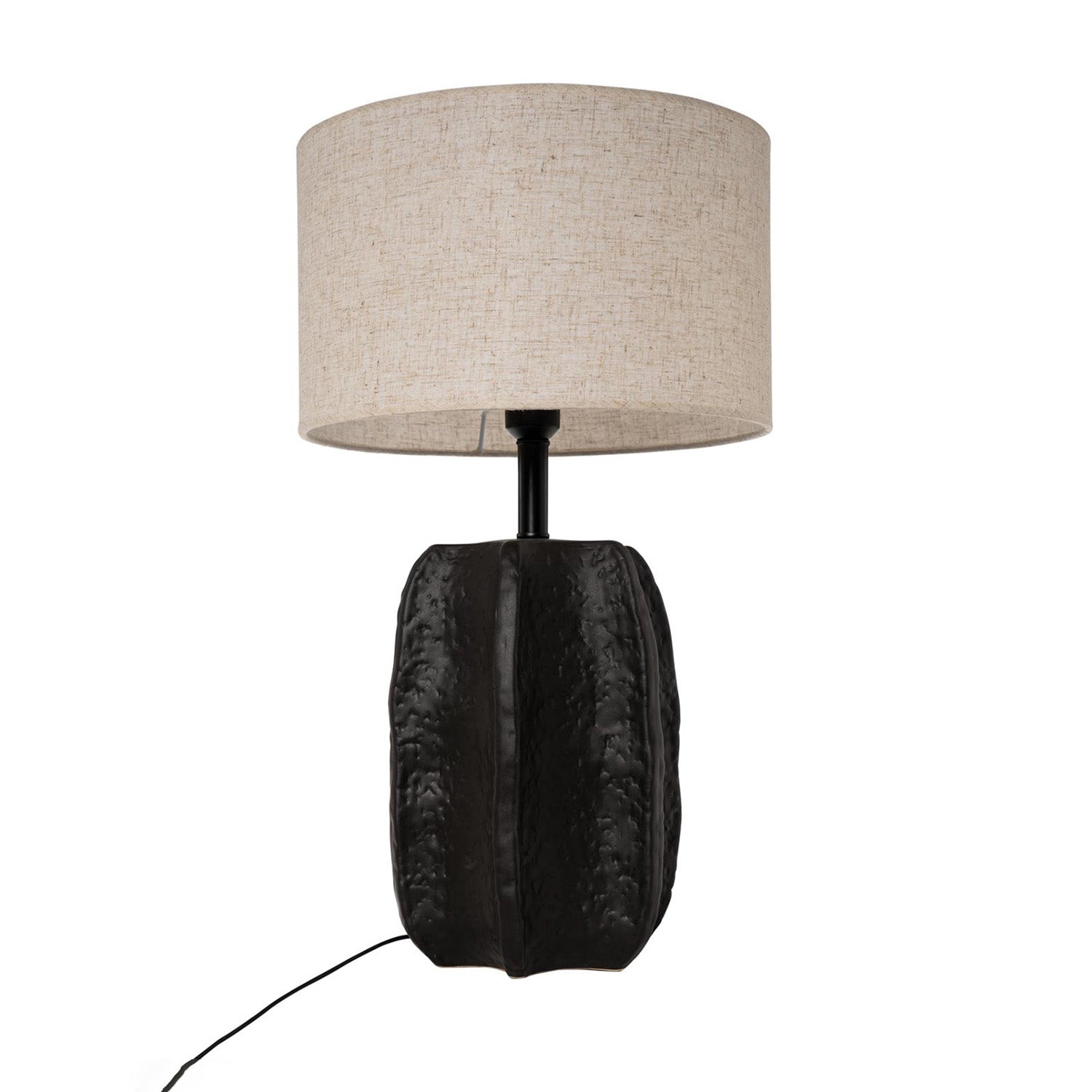 Lampada da tavolo zarra nera