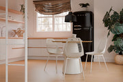 Tavolo fisso rovere/bianco daisy 100 rosso