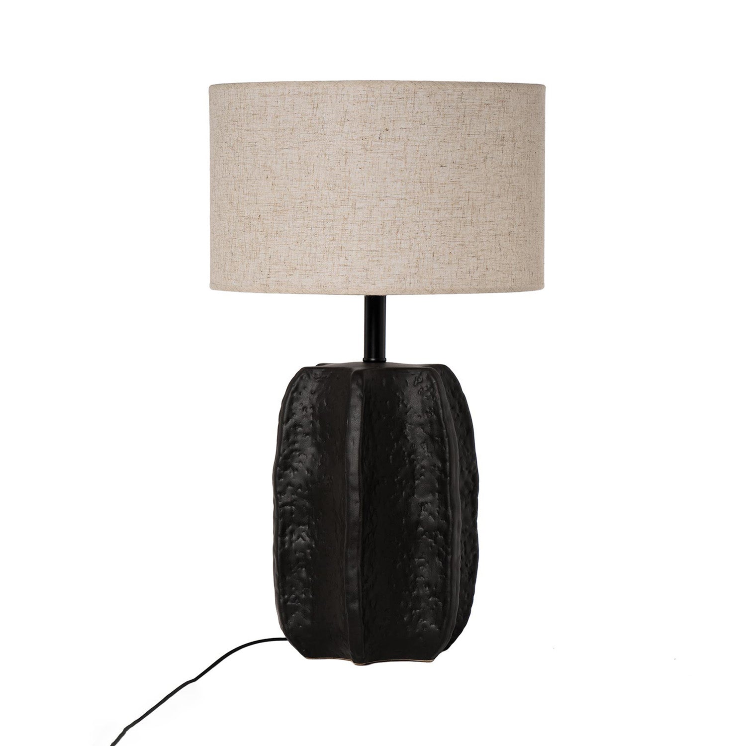 Lampada da tavolo zarra nera