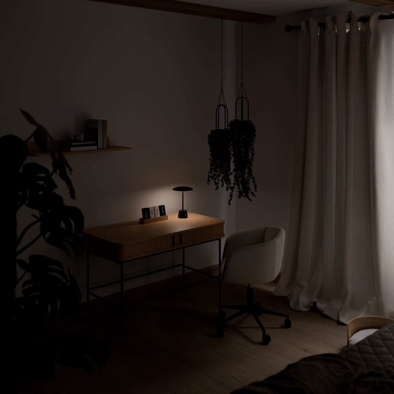 Lampada da tavolo ayora nera