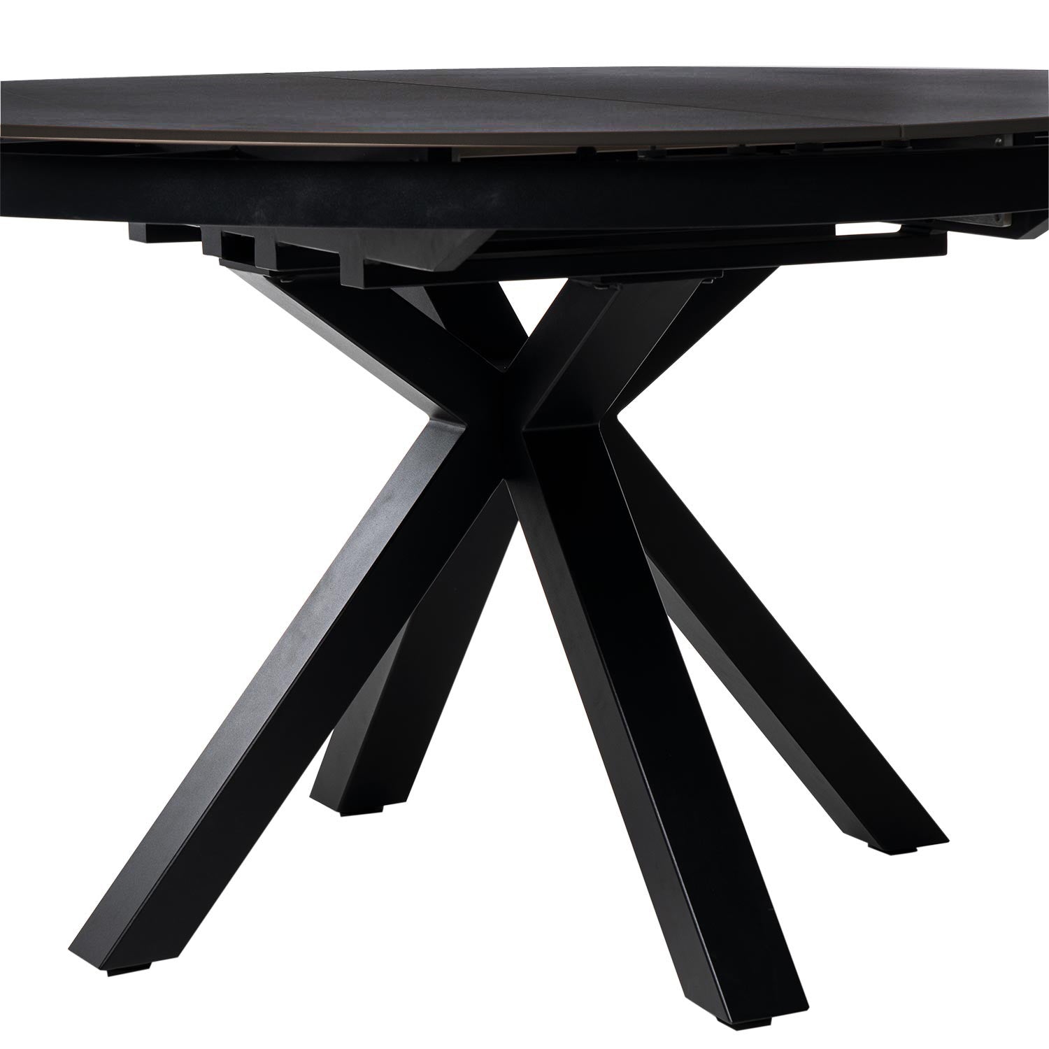 Tavolo zuri 130 rosso. nero/nero