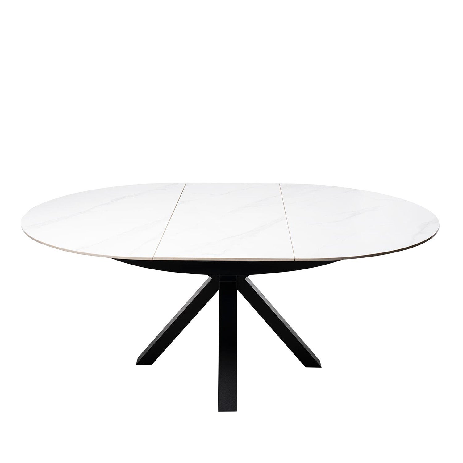Tavolo zuri 130 rosso. bianco/nero