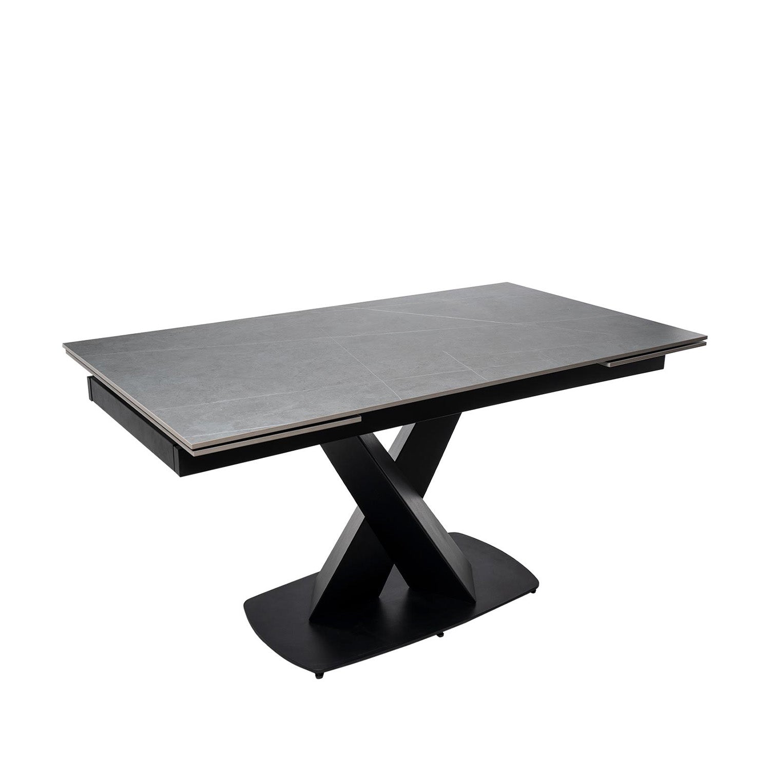 Tavolo 180 valeri grigio/nero